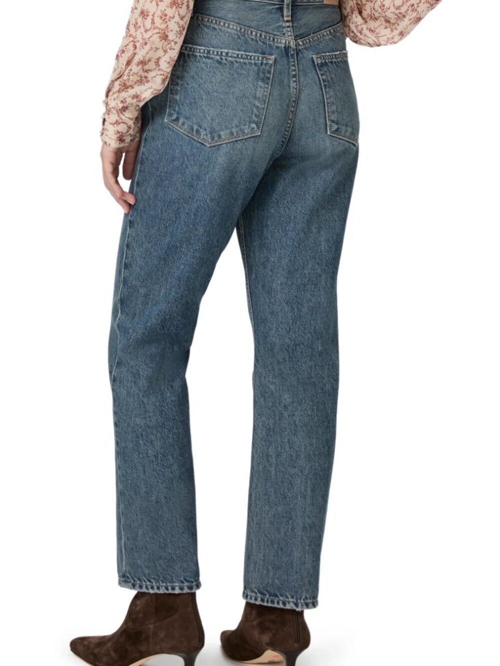 PAIGE Billy High Waist Crop Straight Leg Jeans in Signature - Picture 4 of 4
